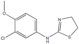 N-(3-chloro-4-methoxyphenyl)-4,5-dihydro-1,3-thiazol-2-amine Struktur