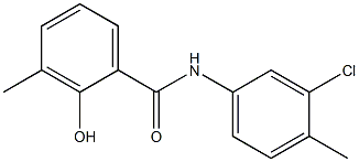 N-(3-chloro-4-methylphenyl)-2-hydroxy-3-methylbenzamide Struktur