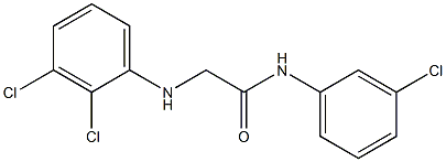 N-(3-chlorophenyl)-2-[(2,3-dichlorophenyl)amino]acetamide Struktur