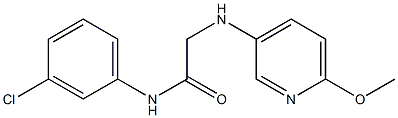 N-(3-chlorophenyl)-2-[(6-methoxypyridin-3-yl)amino]acetamide Struktur