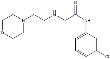 N-(3-chlorophenyl)-2-{[2-(morpholin-4-yl)ethyl]amino}acetamide Struktur