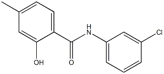 N-(3-chlorophenyl)-2-hydroxy-4-methylbenzamide Struktur