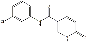 N-(3-chlorophenyl)-6-oxo-1,6-dihydropyridine-3-carboxamide Struktur