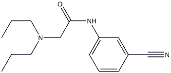 N-(3-cyanophenyl)-2-(dipropylamino)acetamide Struktur