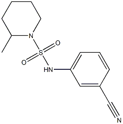 N-(3-cyanophenyl)-2-methylpiperidine-1-sulfonamide Struktur