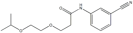 N-(3-cyanophenyl)-3-[2-(propan-2-yloxy)ethoxy]propanamide Struktur