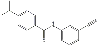 N-(3-cyanophenyl)-4-(propan-2-yl)benzamide Struktur