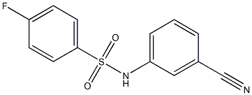 N-(3-cyanophenyl)-4-fluorobenzenesulfonamide Struktur