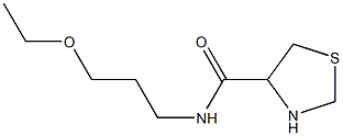 N-(3-ethoxypropyl)-1,3-thiazolidine-4-carboxamide Struktur