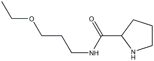 N-(3-ethoxypropyl)pyrrolidine-2-carboxamide Struktur