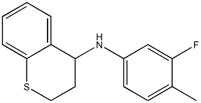 N-(3-fluoro-4-methylphenyl)-3,4-dihydro-2H-1-benzothiopyran-4-amine Struktur