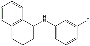 N-(3-fluorophenyl)-1,2,3,4-tetrahydronaphthalen-1-amine Struktur