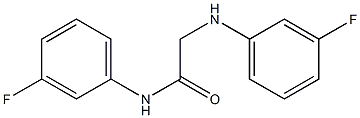 N-(3-fluorophenyl)-2-[(3-fluorophenyl)amino]acetamide Struktur