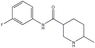 N-(3-fluorophenyl)-6-methylpiperidine-3-carboxamide Struktur