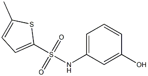 N-(3-hydroxyphenyl)-5-methylthiophene-2-sulfonamide Struktur