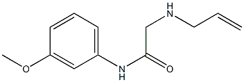 N-(3-methoxyphenyl)-2-(prop-2-en-1-ylamino)acetamide Struktur