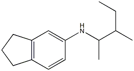 N-(3-methylpentan-2-yl)-2,3-dihydro-1H-inden-5-amine Struktur