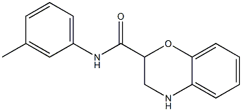 N-(3-methylphenyl)-3,4-dihydro-2H-1,4-benzoxazine-2-carboxamide Struktur