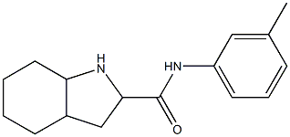 N-(3-methylphenyl)octahydro-1H-indole-2-carboxamide Struktur