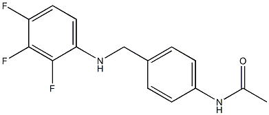 N-(4-{[(2,3,4-trifluorophenyl)amino]methyl}phenyl)acetamide Struktur