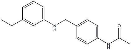 N-(4-{[(3-ethylphenyl)amino]methyl}phenyl)acetamide Struktur