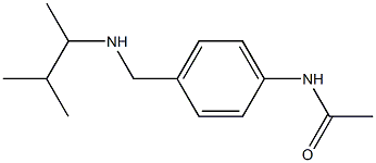 N-(4-{[(3-methylbutan-2-yl)amino]methyl}phenyl)acetamide Struktur