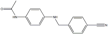 N-(4-{[(4-cyanophenyl)methyl]amino}phenyl)acetamide Struktur