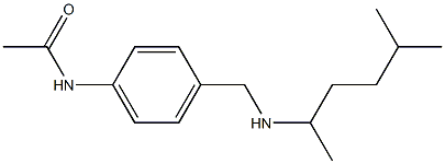 N-(4-{[(5-methylhexan-2-yl)amino]methyl}phenyl)acetamide Struktur