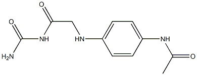 N-(4-{[2-(carbamoylamino)-2-oxoethyl]amino}phenyl)acetamide Struktur