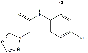 N-(4-amino-2-chlorophenyl)-2-(1H-pyrazol-1-yl)acetamide Struktur