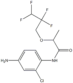 N-(4-amino-2-chlorophenyl)-2-(2,2,3,3-tetrafluoropropoxy)propanamide Struktur