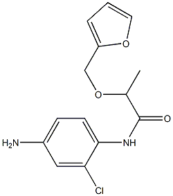 N-(4-amino-2-chlorophenyl)-2-(2-furylmethoxy)propanamide Struktur