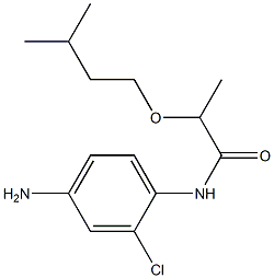 N-(4-amino-2-chlorophenyl)-2-(3-methylbutoxy)propanamide Struktur