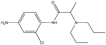 N-(4-amino-2-chlorophenyl)-2-(dipropylamino)propanamide Struktur