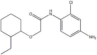 N-(4-amino-2-chlorophenyl)-2-[(2-ethylcyclohexyl)oxy]acetamide Struktur