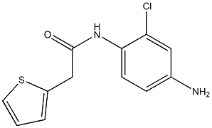 N-(4-amino-2-chlorophenyl)-2-thien-2-ylacetamide Struktur