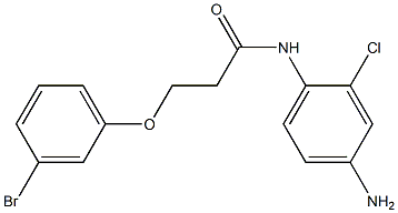 N-(4-amino-2-chlorophenyl)-3-(3-bromophenoxy)propanamide Struktur