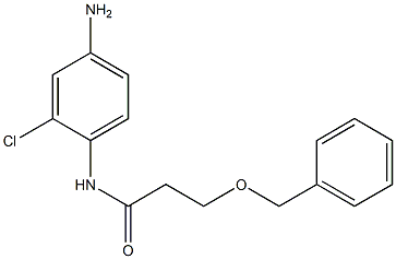 N-(4-amino-2-chlorophenyl)-3-(benzyloxy)propanamide Struktur