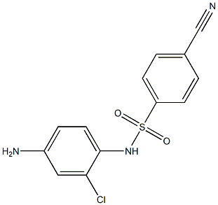 N-(4-amino-2-chlorophenyl)-4-cyanobenzene-1-sulfonamide Struktur