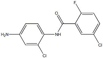 N-(4-amino-2-chlorophenyl)-5-chloro-2-fluorobenzamide Struktur