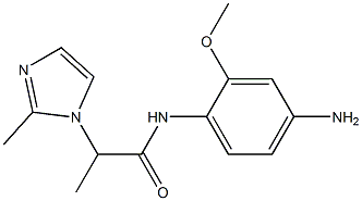 N-(4-amino-2-methoxyphenyl)-2-(2-methyl-1H-imidazol-1-yl)propanamide Struktur