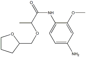 N-(4-amino-2-methoxyphenyl)-2-(oxolan-2-ylmethoxy)propanamide Struktur