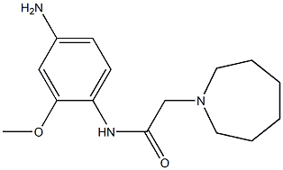 N-(4-amino-2-methoxyphenyl)-2-azepan-1-ylacetamide Struktur