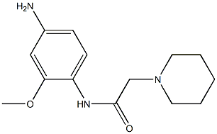 N-(4-amino-2-methoxyphenyl)-2-piperidin-1-ylacetamide Struktur