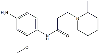 N-(4-amino-2-methoxyphenyl)-3-(2-methylpiperidin-1-yl)propanamide Struktur