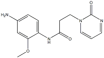 N-(4-amino-2-methoxyphenyl)-3-(2-oxopyrimidin-1(2H)-yl)propanamide Struktur