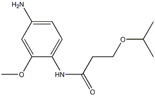 N-(4-amino-2-methoxyphenyl)-3-(propan-2-yloxy)propanamide Struktur