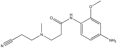 N-(4-amino-2-methoxyphenyl)-3-[(2-cyanoethyl)(methyl)amino]propanamide Struktur