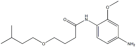 N-(4-amino-2-methoxyphenyl)-4-(3-methylbutoxy)butanamide Struktur