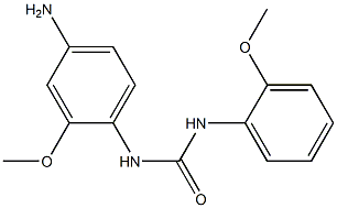 N-(4-amino-2-methoxyphenyl)-N'-(2-methoxyphenyl)urea Struktur